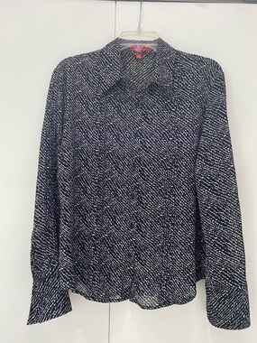 Anne Klein blouse semi sheer